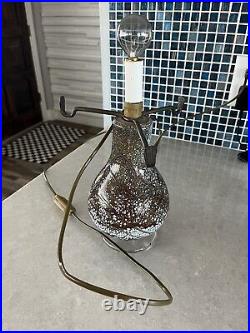 Vintage Hand Blown Glass 14.25 Table Lamp Incredible