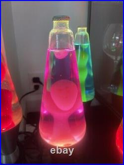 Vintage Lava Lite Lava Lamp Pink White/pink, green Tested Working. Lot Of 4