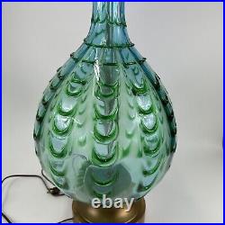 Vintage Mid Century Modern Murano Art Glass Lamp Drips
