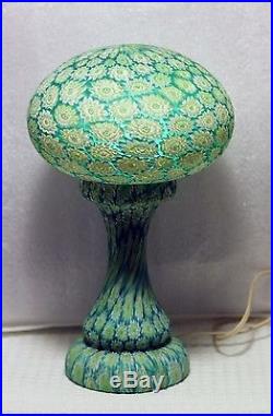 Vintage Millefiori Art Glass Lamp