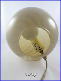 Vintage Murano Italian Glass Swirl Egg Lamp Venini Mid Century Modern Regency
