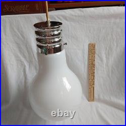 Vintage Pop Art Oversized Lightbulb Shaped Hanging Lamp