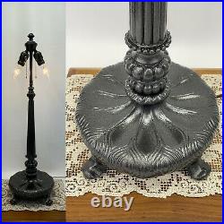 Vtg Art Deco Nouveau Victorian Style Table Lamp FOR Tiffany Stained Glass Shade